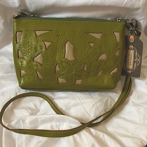 Small Green Leather Purse